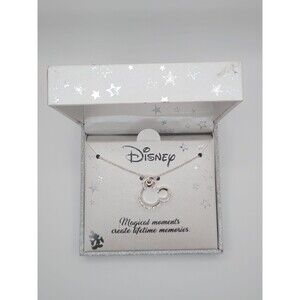 Brand New Disney Mickey Mouse Necklace – Sparkly Crystal Pendant in Gift Box!